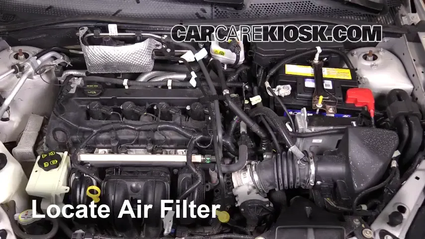 2008 Ford Focus SE 2.0L 4 Cyl. Coupe (2 Door) Filtre à air (moteur) Changement